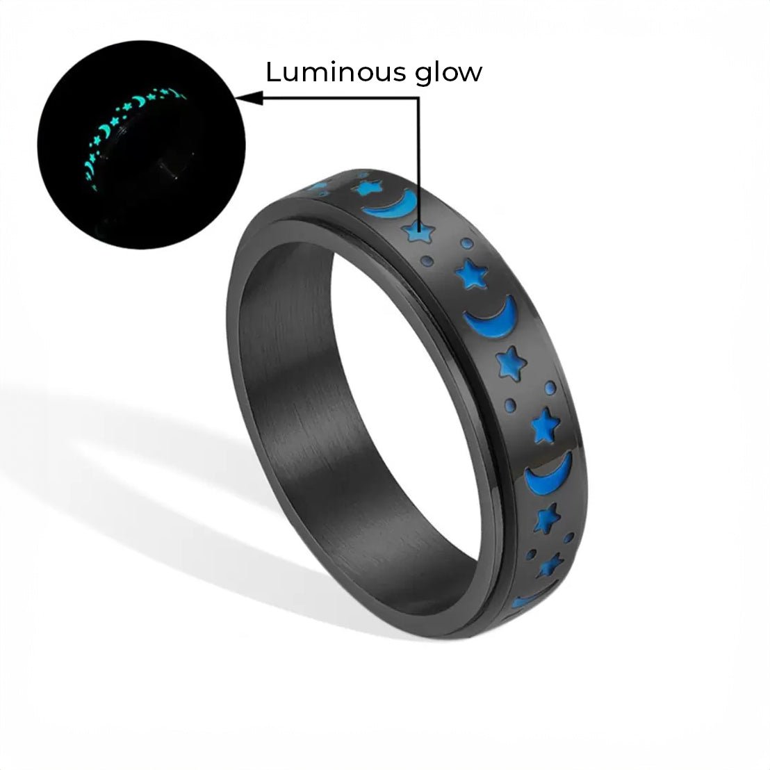 Moon & Stars Fidget Ring - United Bracelets