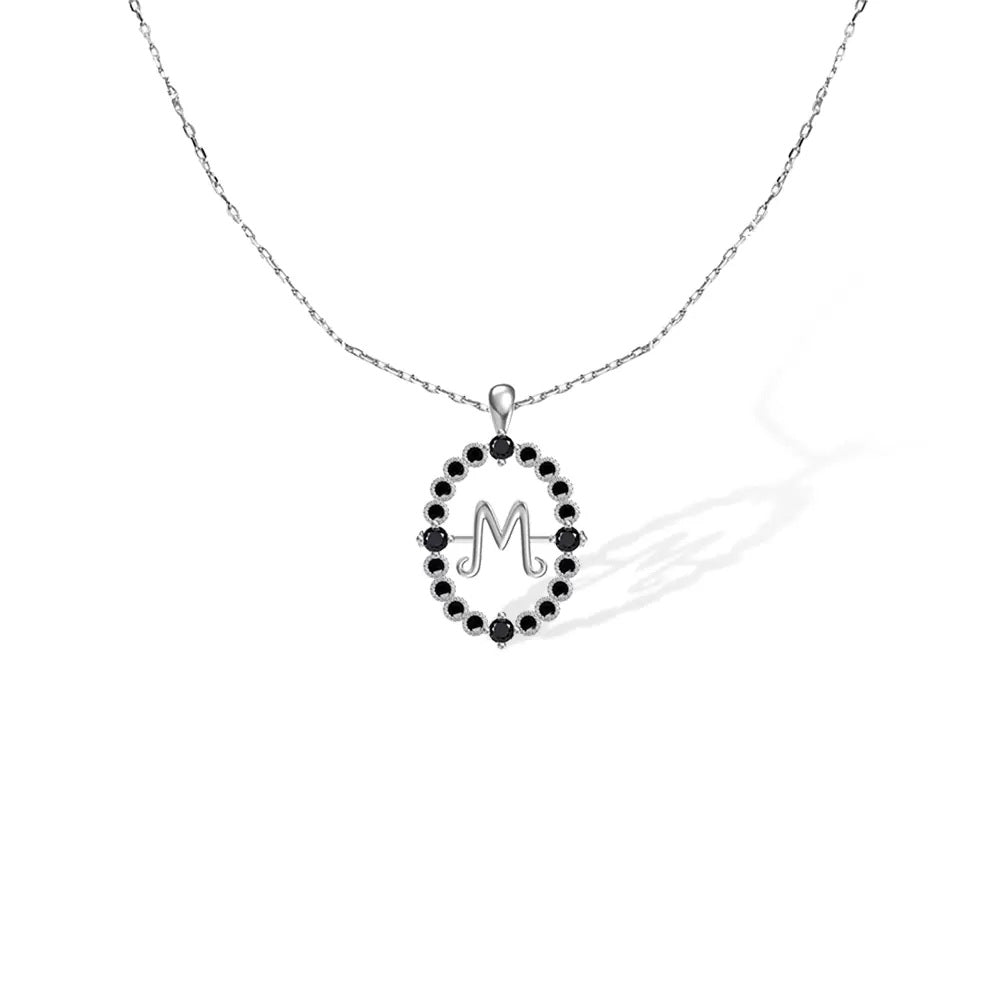 Magical Talisman Necklace with Rotating Initial