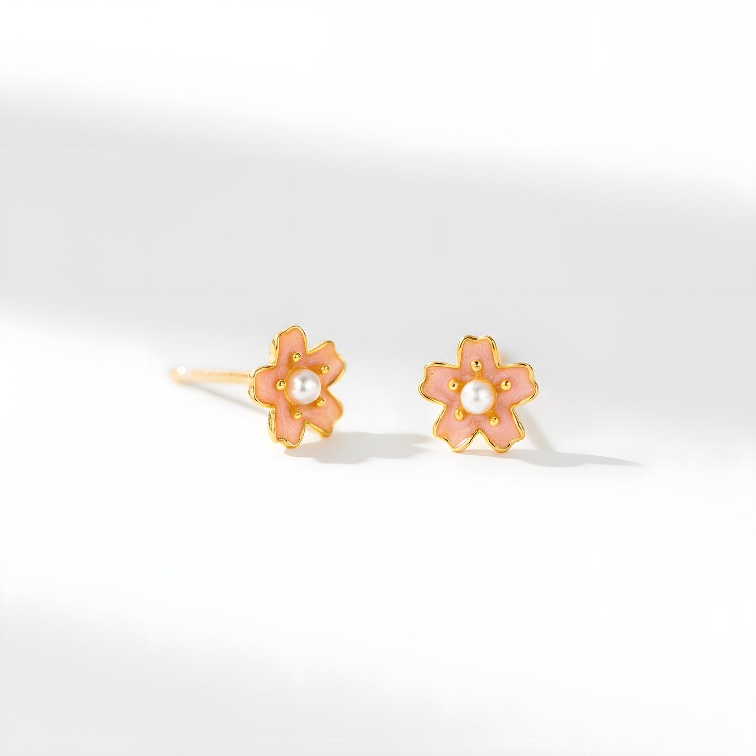 Pearl Flower Studs