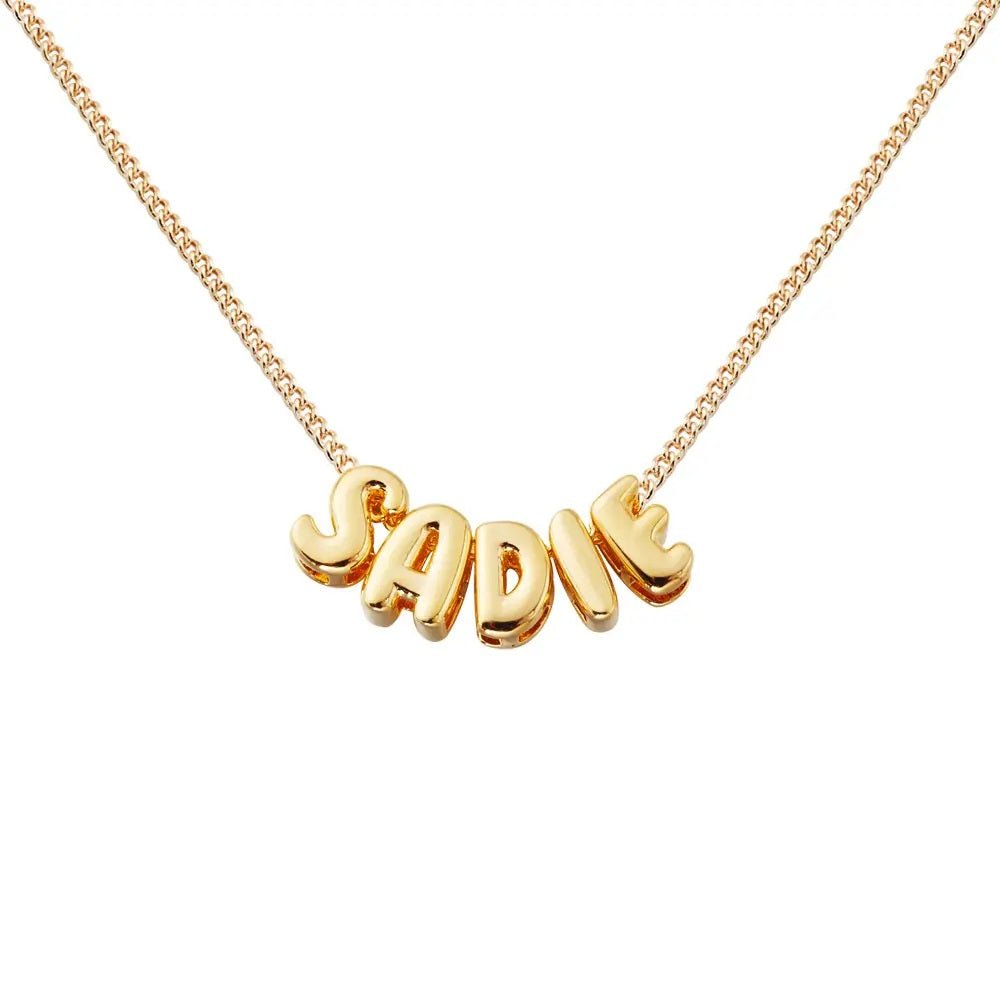 3D Balloon Name Necklace - United Bracelets