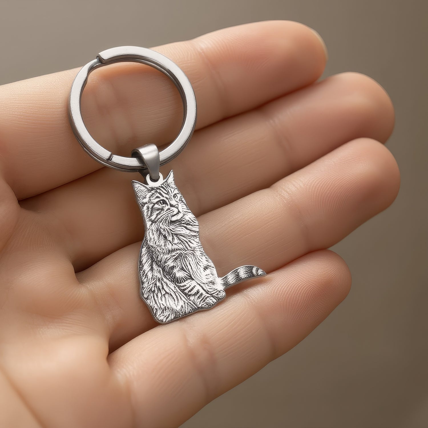 Personalised Pet Charm Keyring
