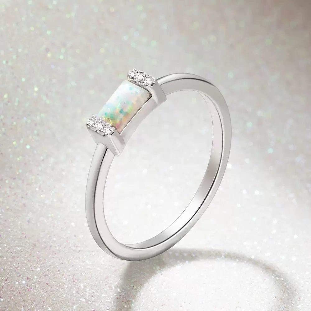 Baguette Opal Ring - United Bracelets