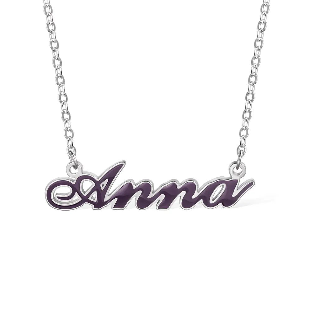 Birth Colour Name Necklace - United Bracelets