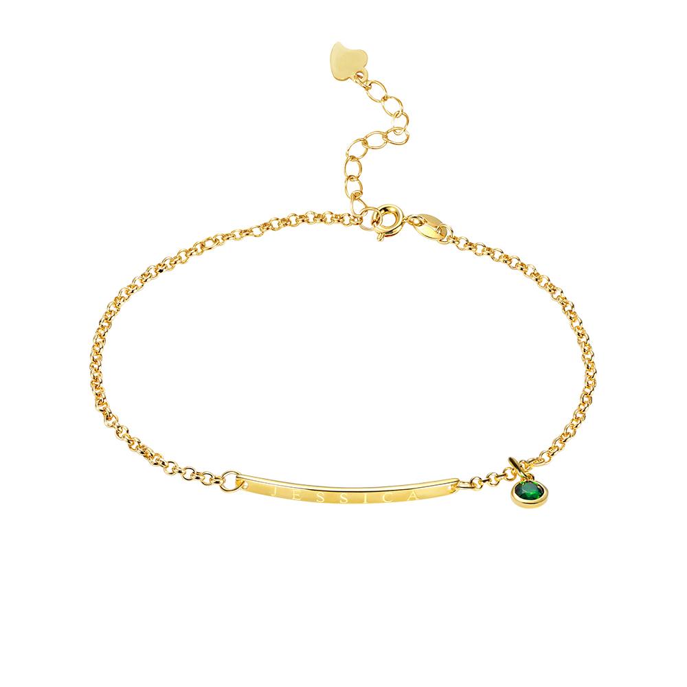 Birthstone Bar Bracelet - United Bracelets