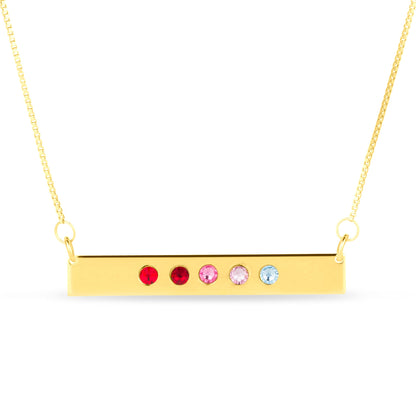 Birthstone Bar Necklace - United Bracelets