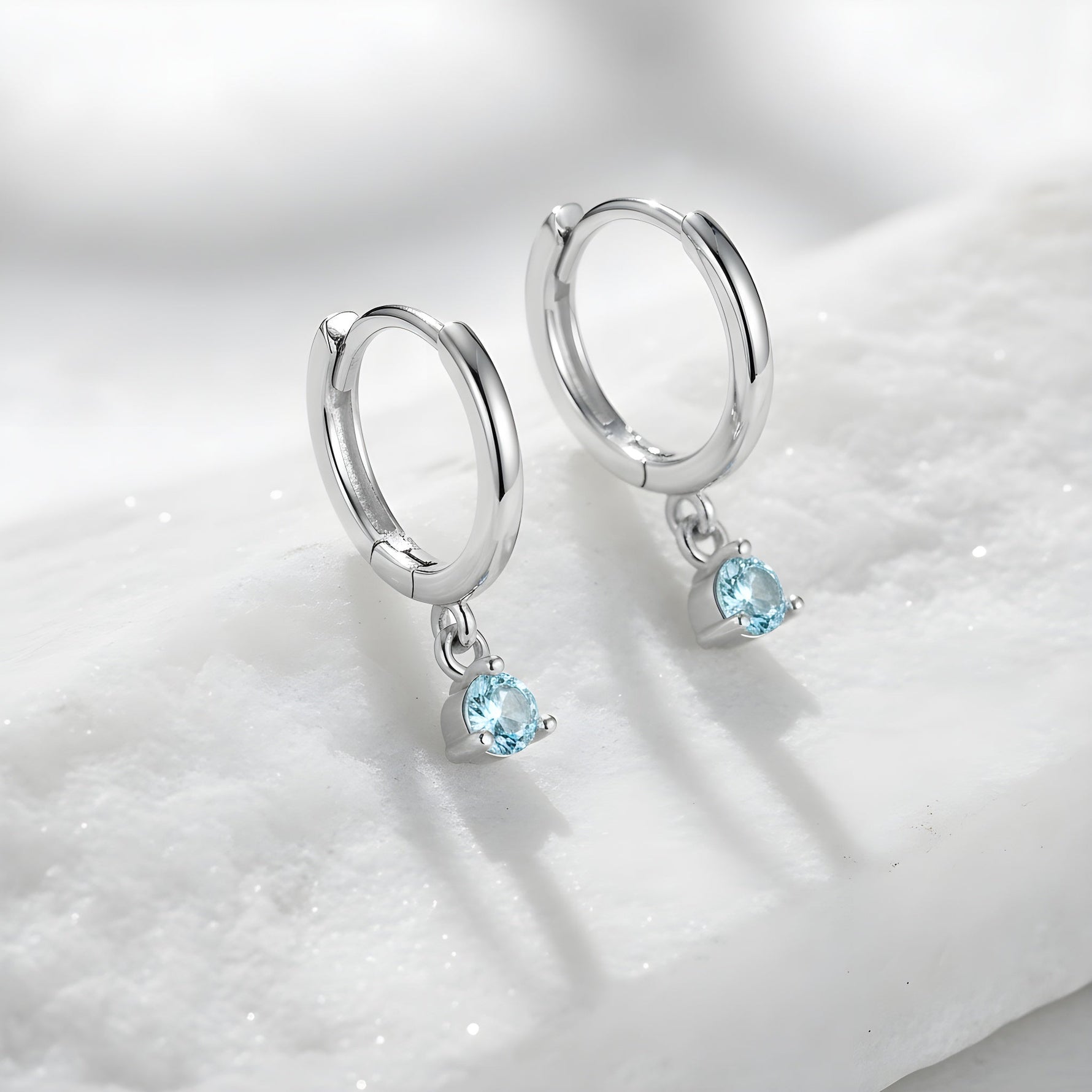 Birthstone Drop Huggies - United Bracelets