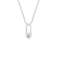 Birthstone Heart Lock Necklace - United Bracelets