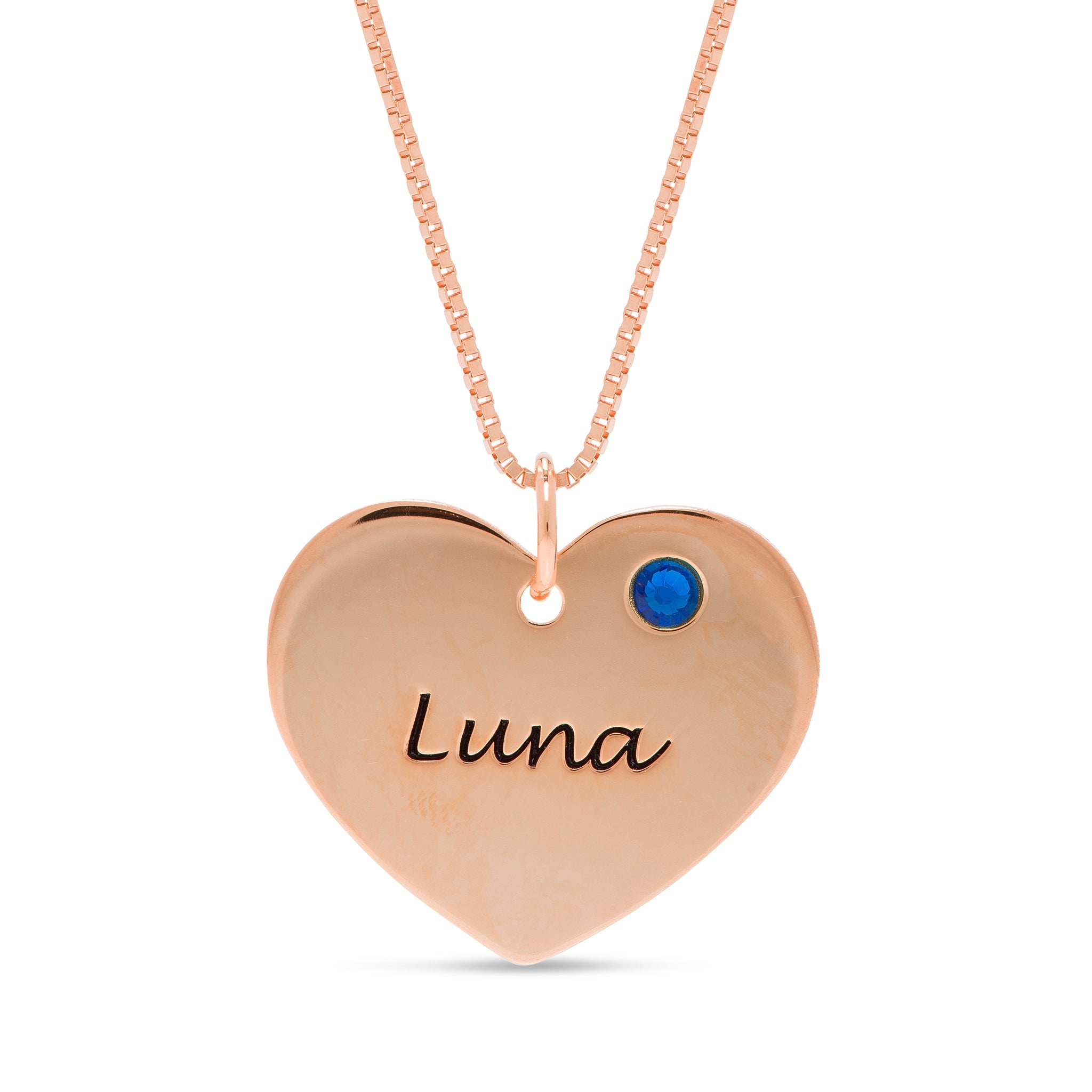 Birthstone Heart Pendant Necklace - United Bracelets