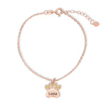 Birthstone Paw Print Bracelet - United Bracelets