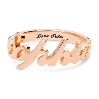 Carrie Style Name Ring - United Bracelets