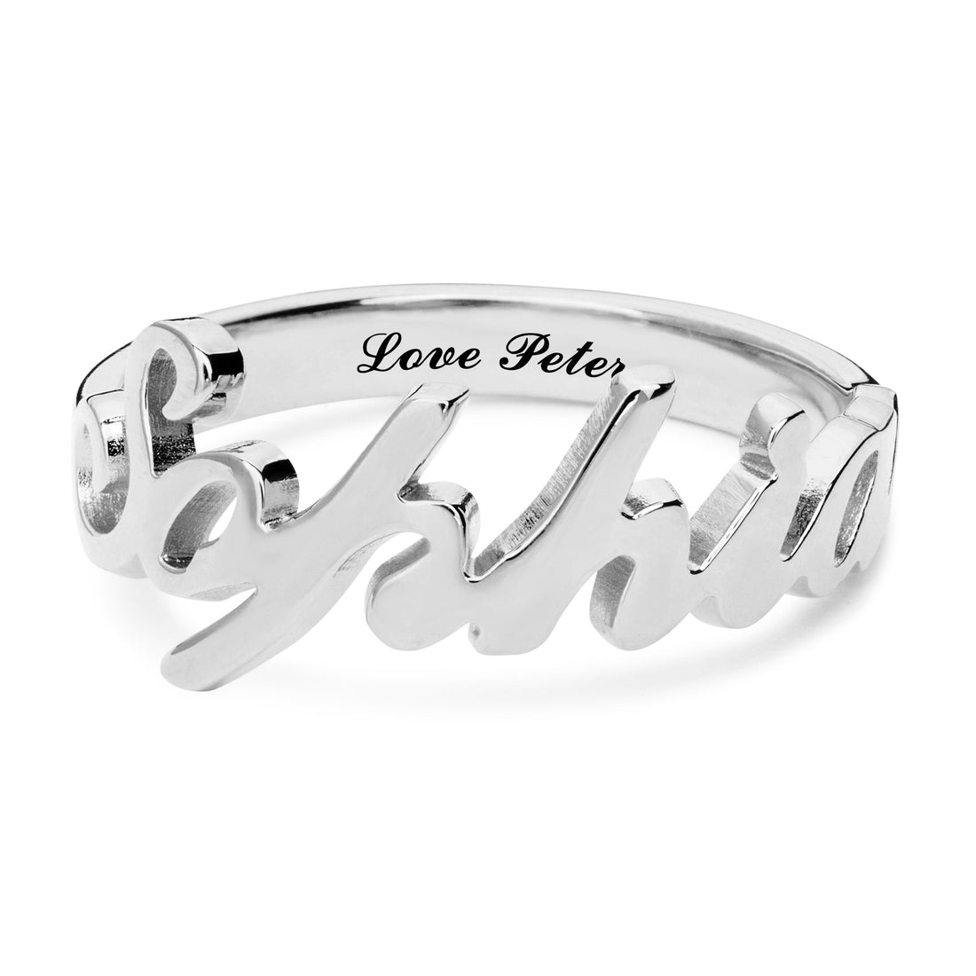 Carrie Style Name Ring - United Bracelets