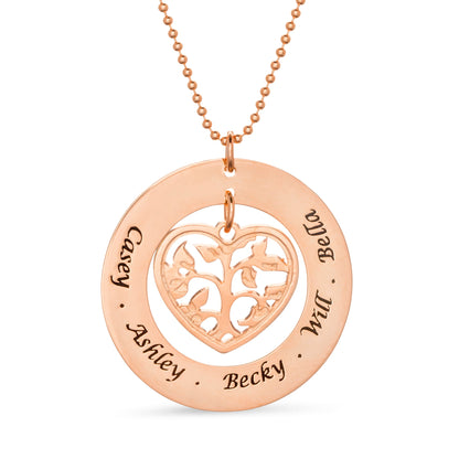 Circle Of Love Family Tree Necklace - United Bracelets