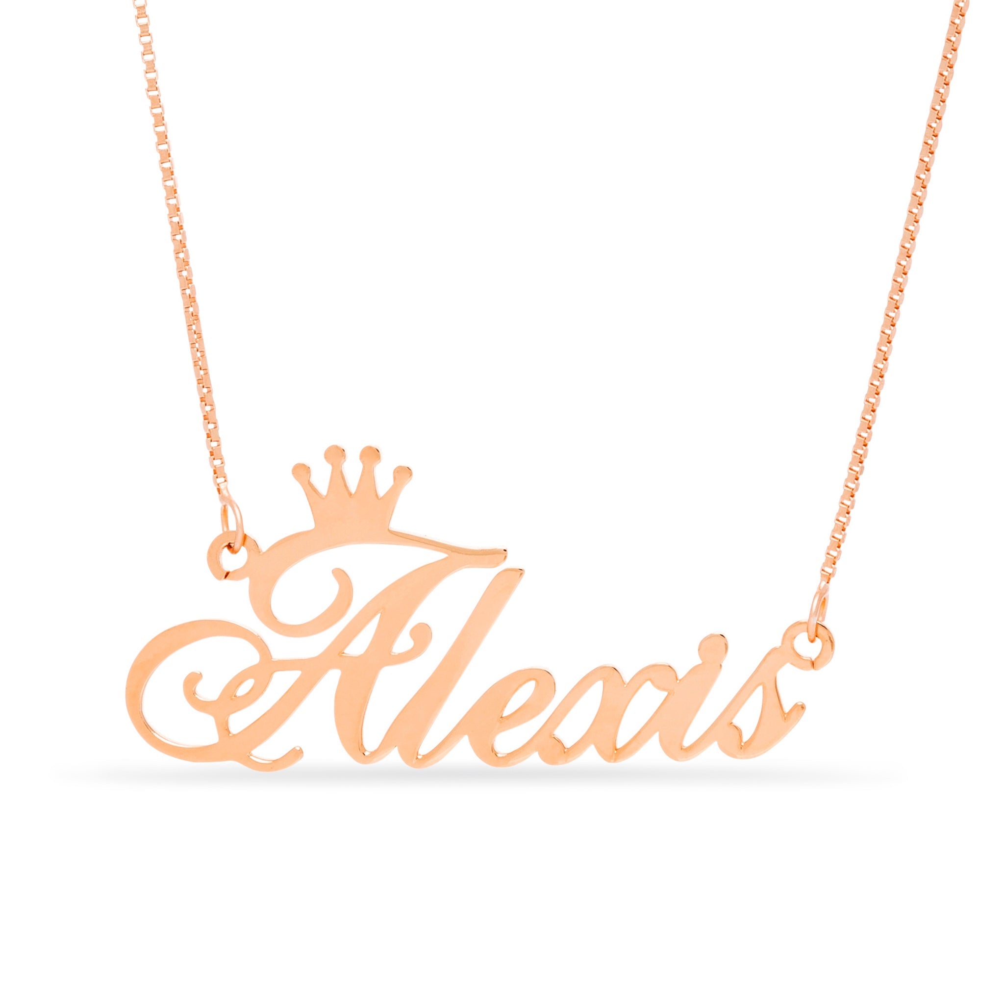 Crown Name Necklace - United Bracelets