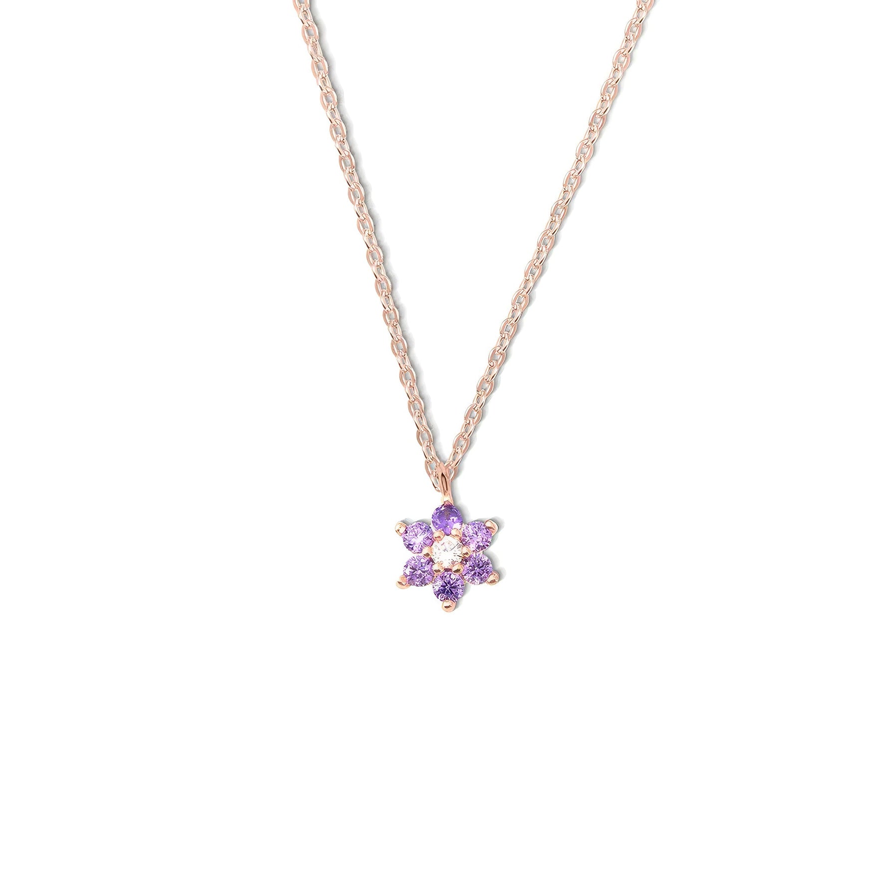 Dainty Birthstone Flower Necklace - United Bracelets