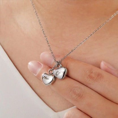 Double Heart Urn Necklace - United Bracelets