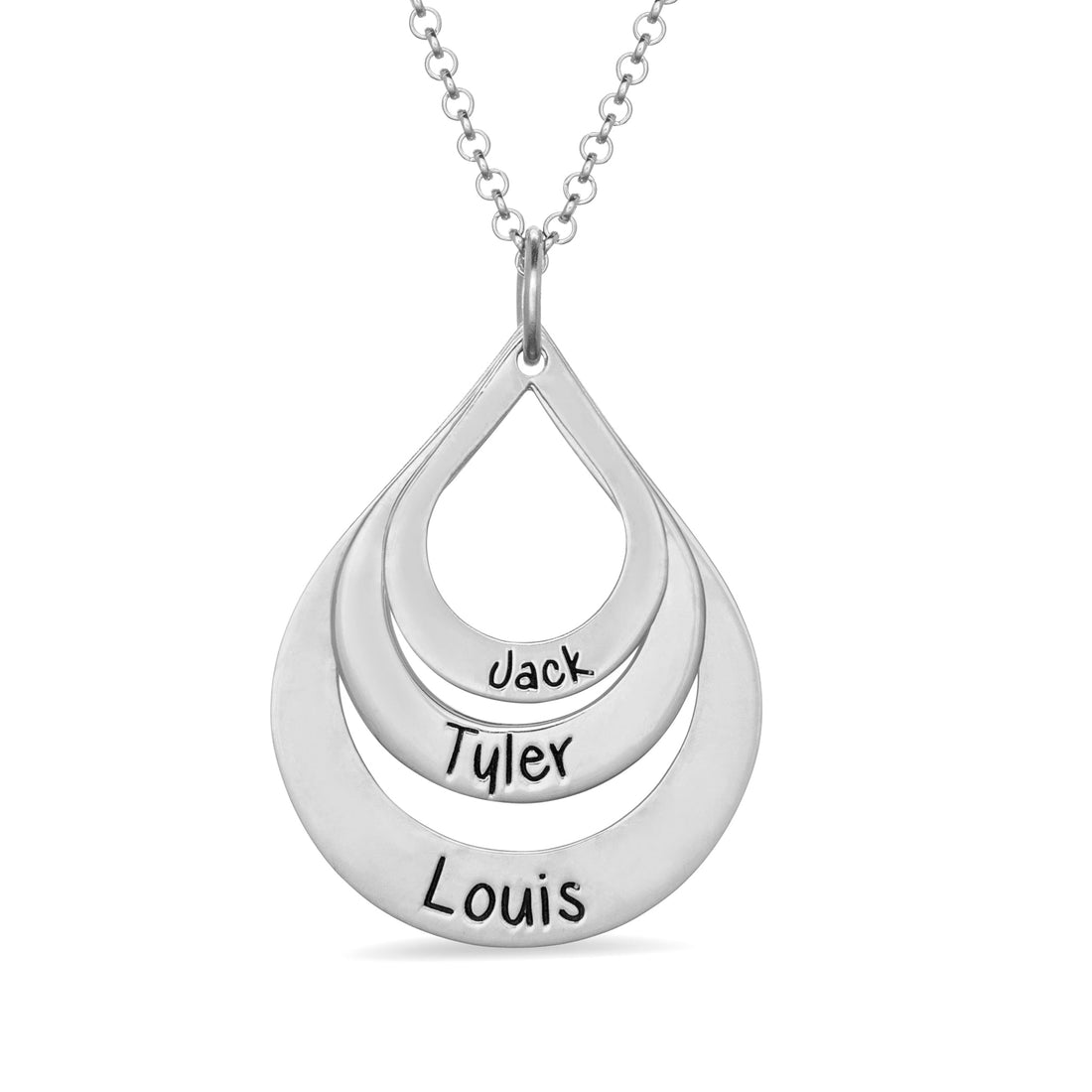 Drops Of Love Name Necklace - United Bracelets