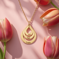 Drops Of Love Name Necklace - United Bracelets