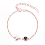 Engraved Heart Projection Bracelet - United Bracelets