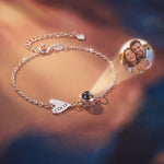 Engraved Heart Projection Bracelet - United Bracelets