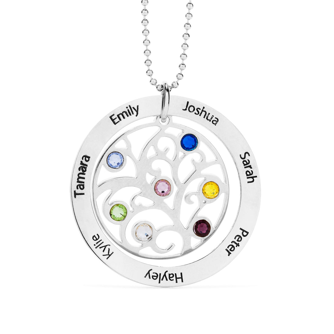 Family Tree Birthstone Necklace - United Bracelets