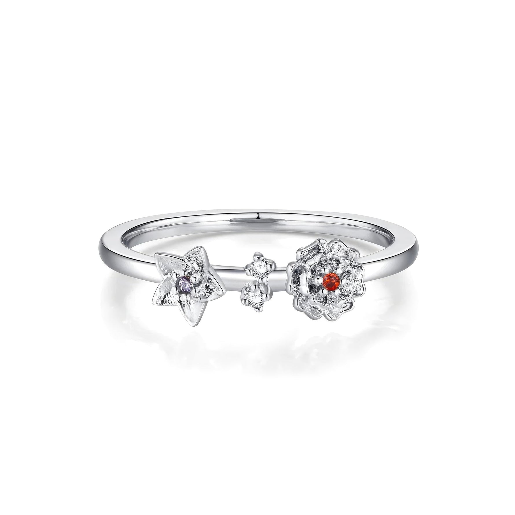 Flower Birthstone Ring - United Bracelets