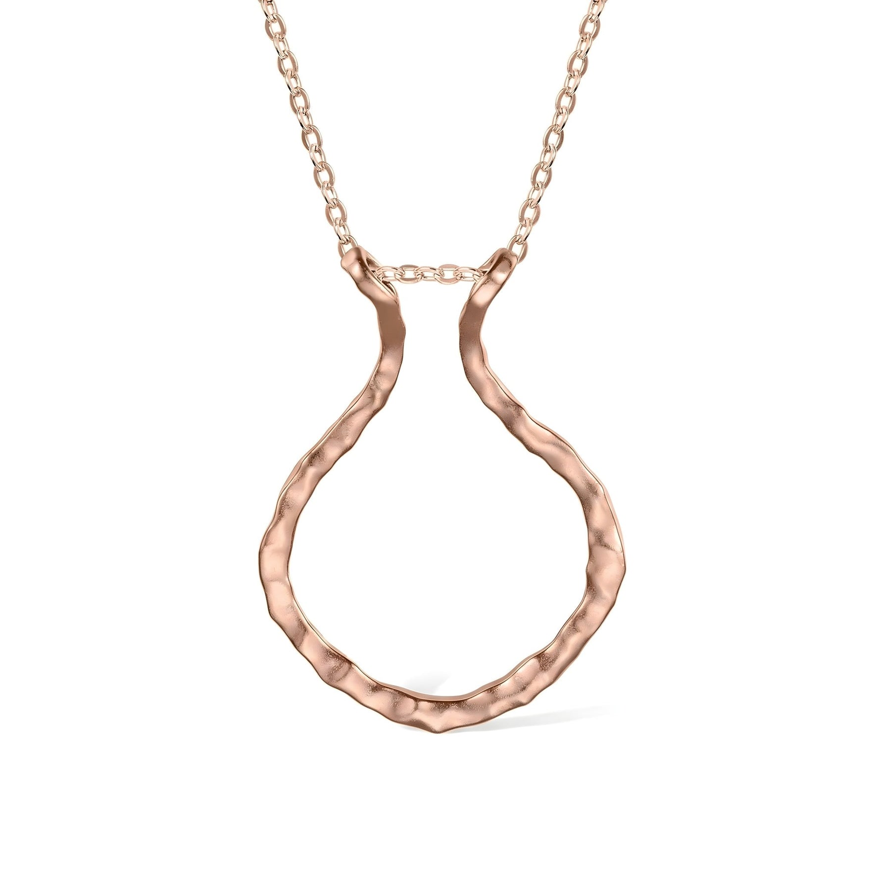 Hammered Ring Holder Necklace - United Bracelets