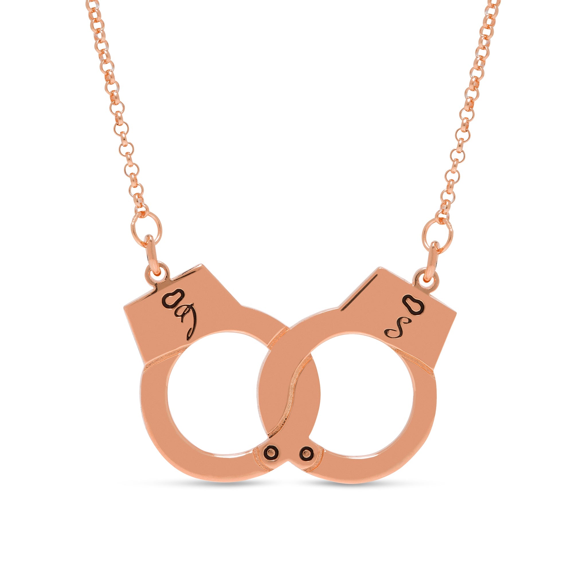 Handcuff Initial Necklace - United Bracelets