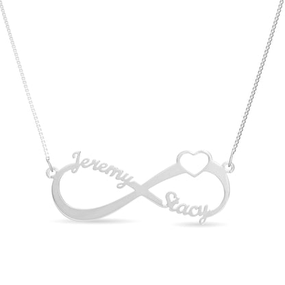 Heart Infinity Name Necklace - United Bracelets