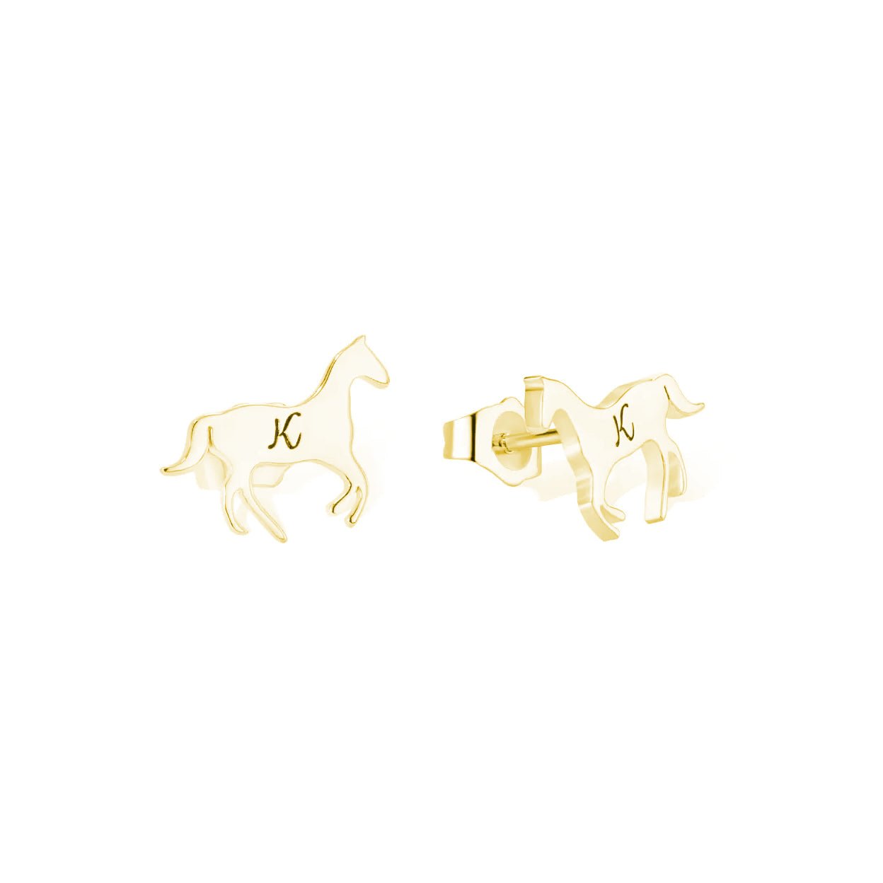 Horse Stud Earrings in Sterling Silver - United Bracelets