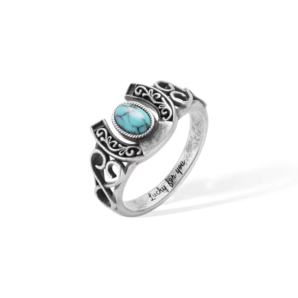 Horseshoe Turquoise Ring - United Bracelets