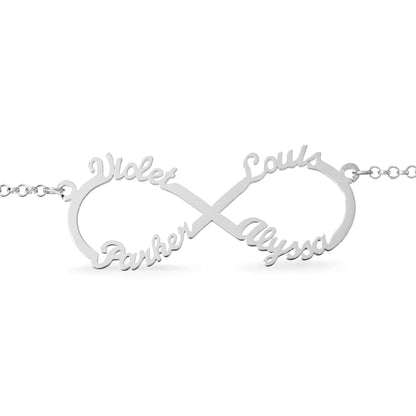 Infinity Name Bracelet - 1 to 4 Names - United Bracelets