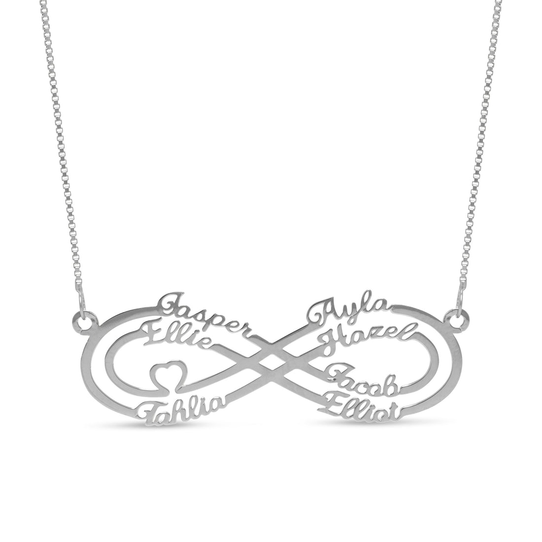 Infinity Name Necklace - 7 Names - United Bracelets