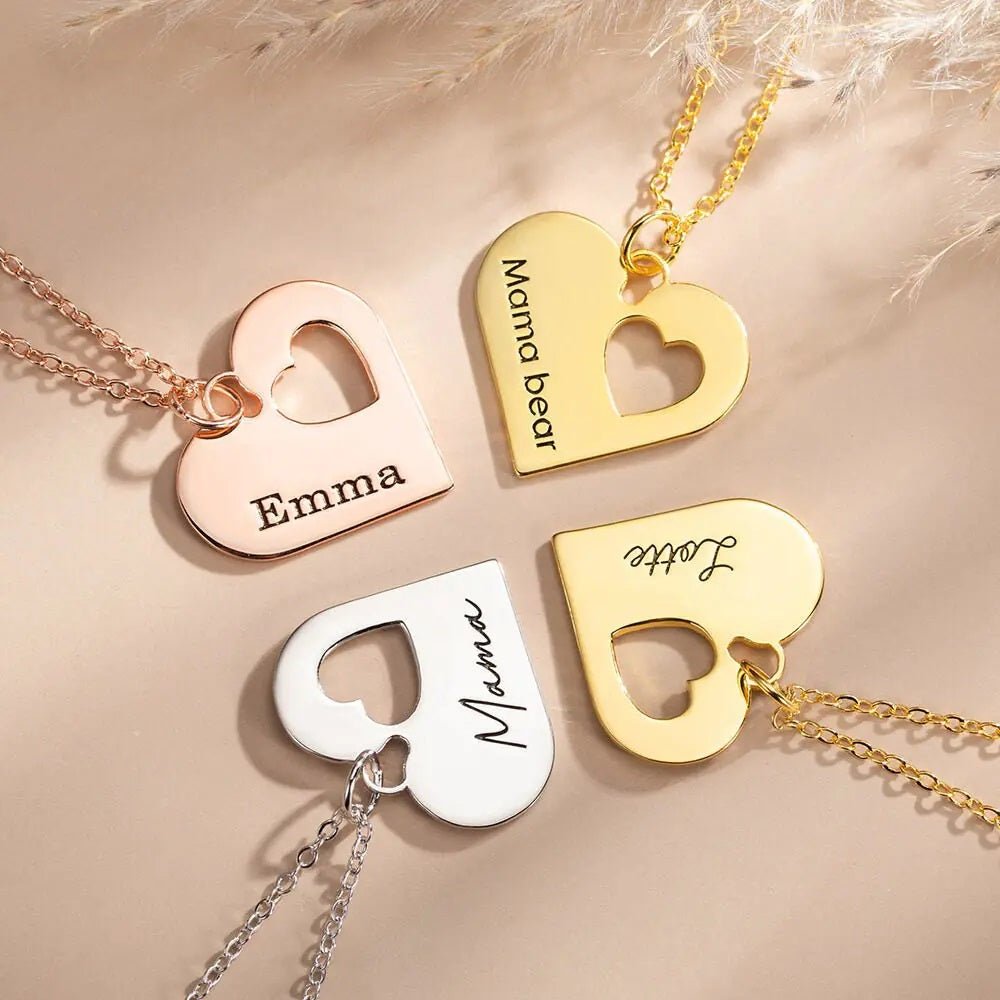 Mummy and Me Heart Necklace Set - United Bracelets