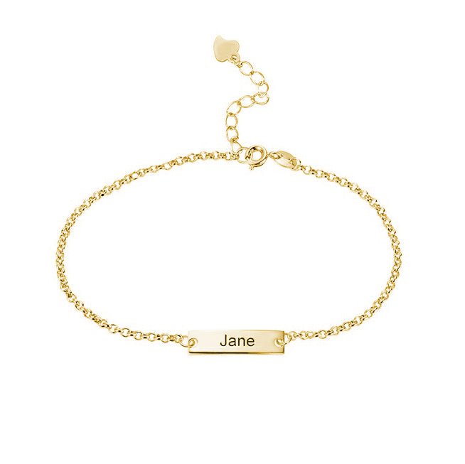 Personalised Bar Anklet - United Bracelets