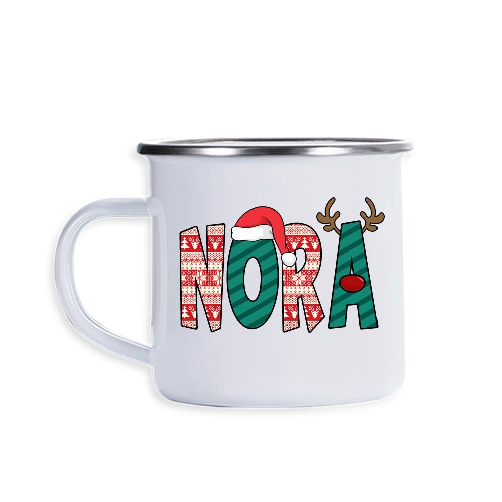 Personalised Christmas Enamel Mug - United Bracelets