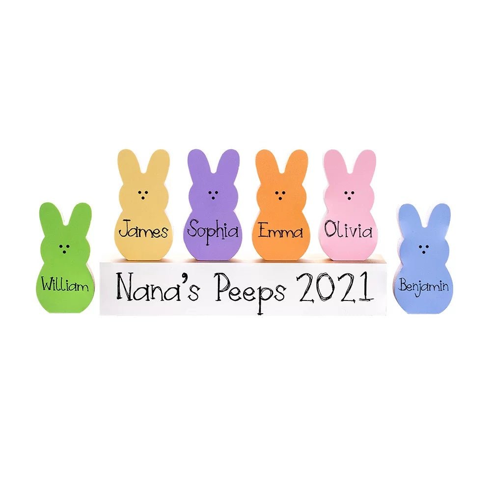 Personalised Easter Bunnies Block Set - United Bracelets