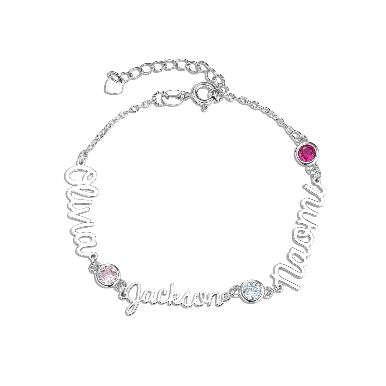 Personalised Family Bracelet with 1 to 4 Names - United Bracelets