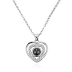 Personalised Heart Projection Necklace - United Bracelets