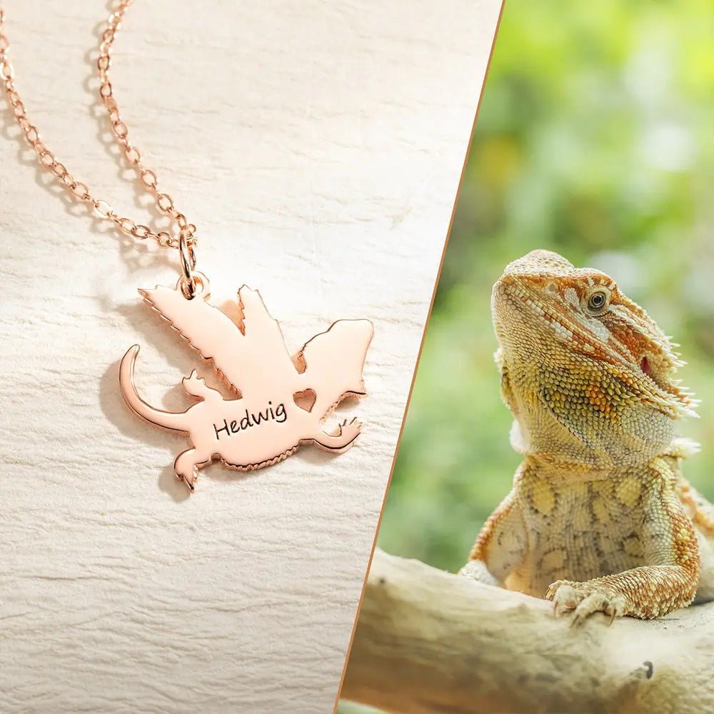 Personalised Lizard Necklace - United Bracelets