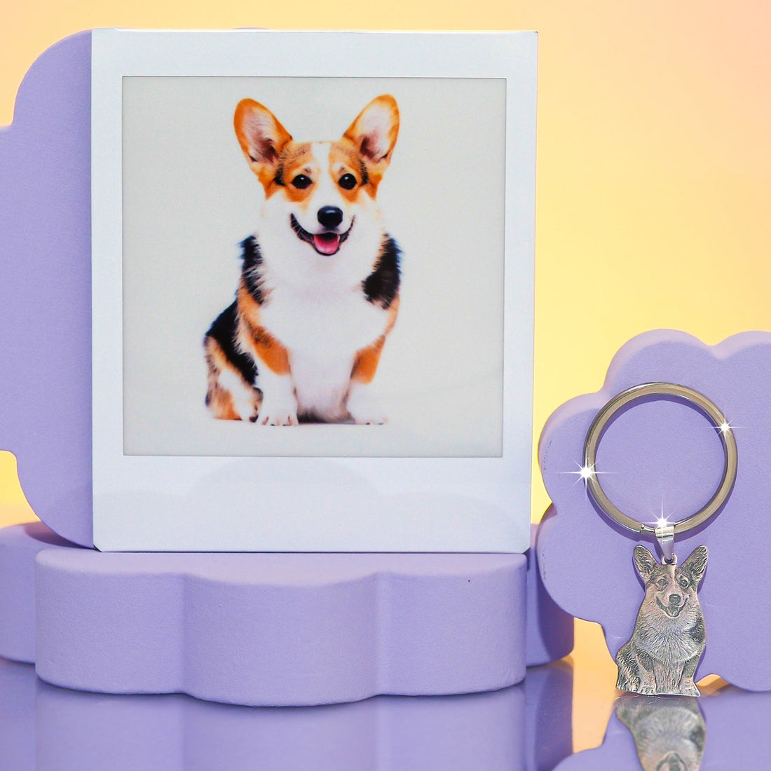 Personalised Pet Charm Keyring - United Bracelets