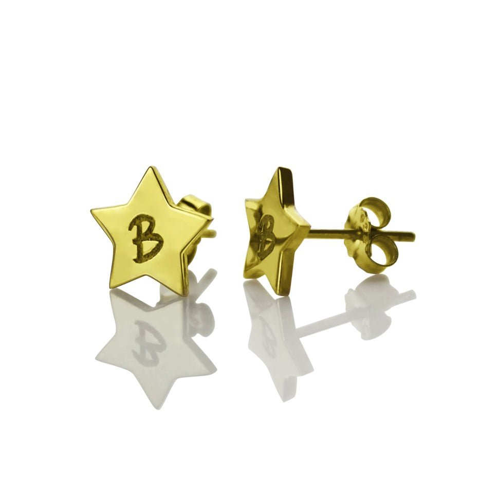 Personalised Star Stud Earrings - United Bracelets