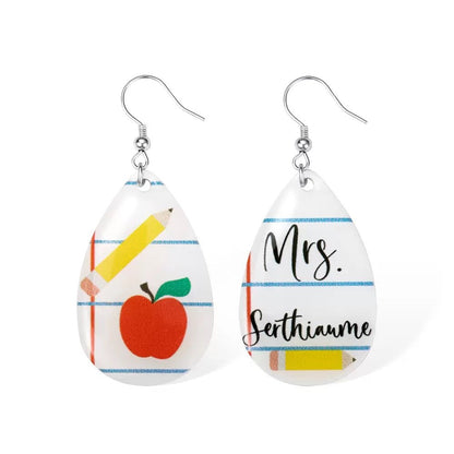 Personalised Teacher Earrings - United Bracelets