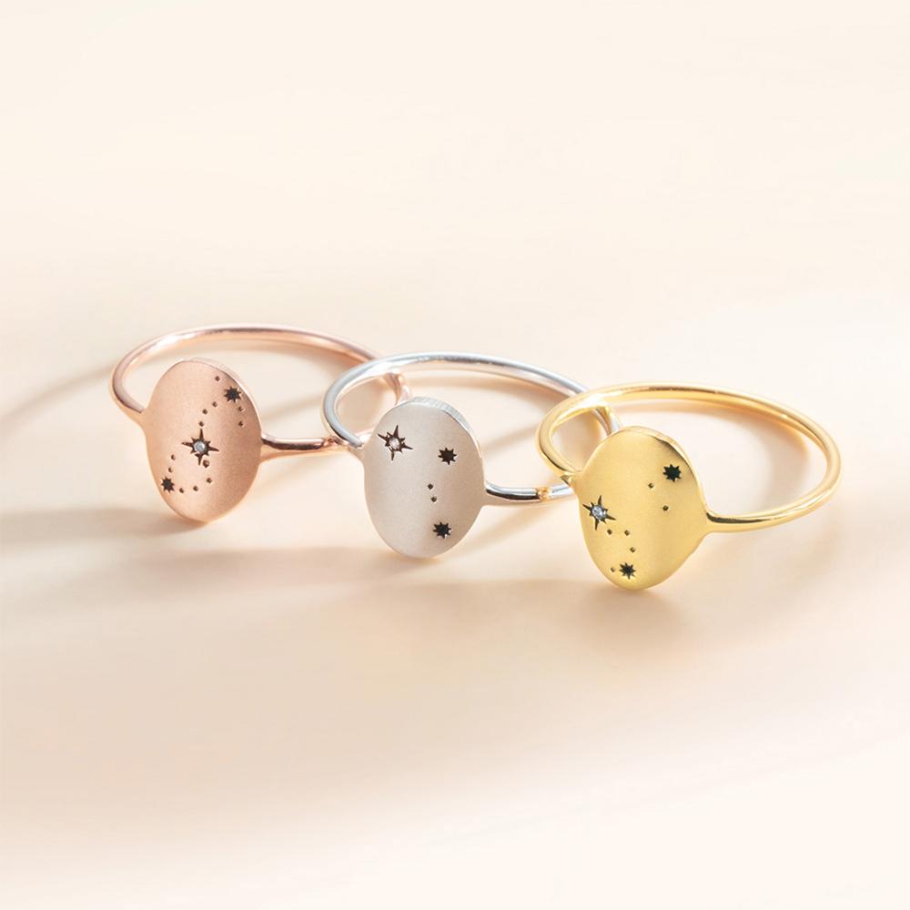 Personalised Zodiac Constellation Ring - United Bracelets