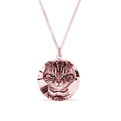 Photo Engraved Pet Disc Necklace - United Bracelets