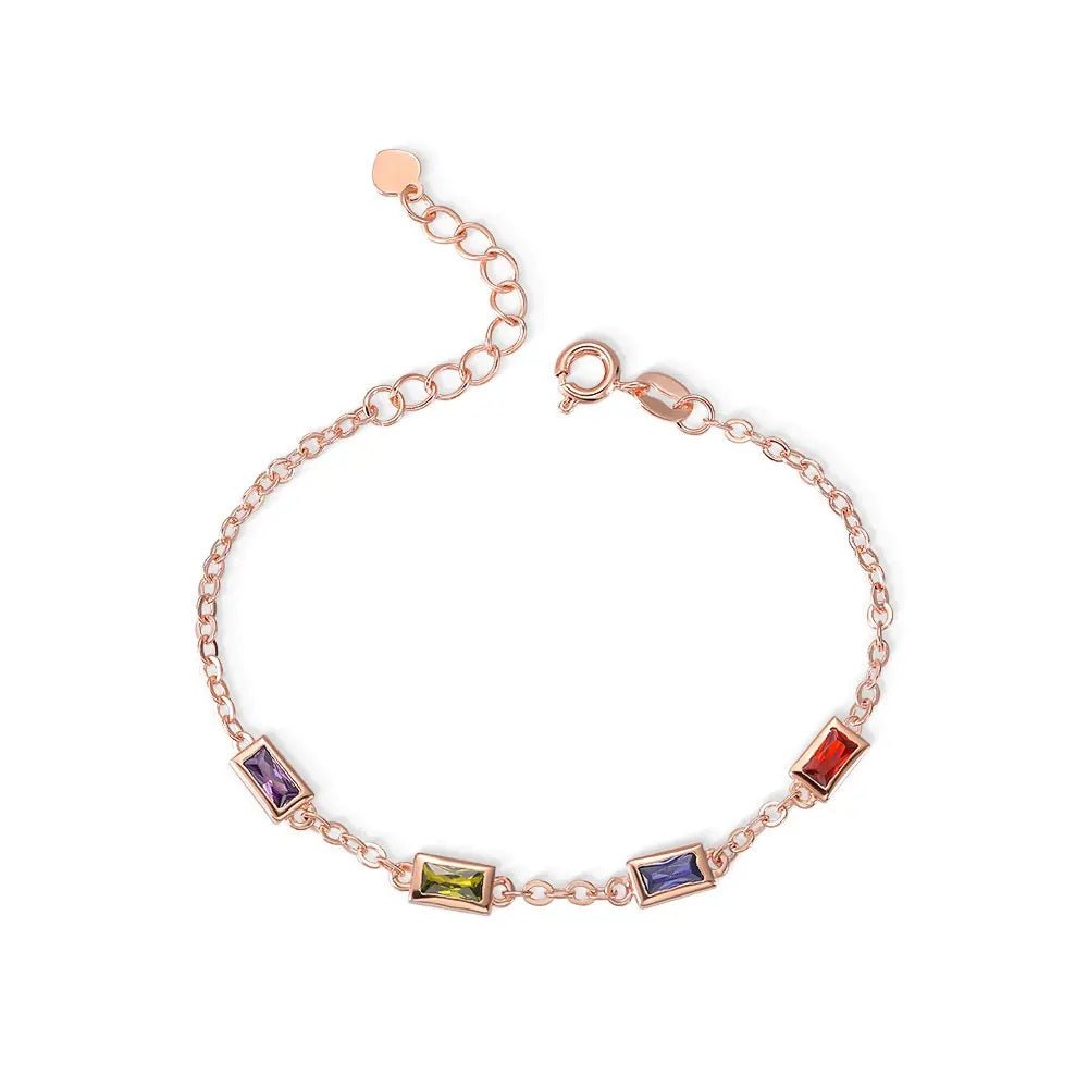 Rectangular Birthstone Bracelet - United Bracelets