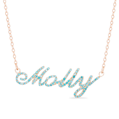 Sparkling Birthstone Name Necklace - United Bracelets