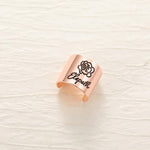 Stethoscope ID Tag with Engraved Birth Flower - United Bracelets