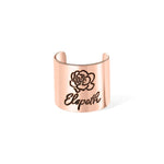 Stethoscope ID Tag with Engraved Birth Flower - United Bracelets