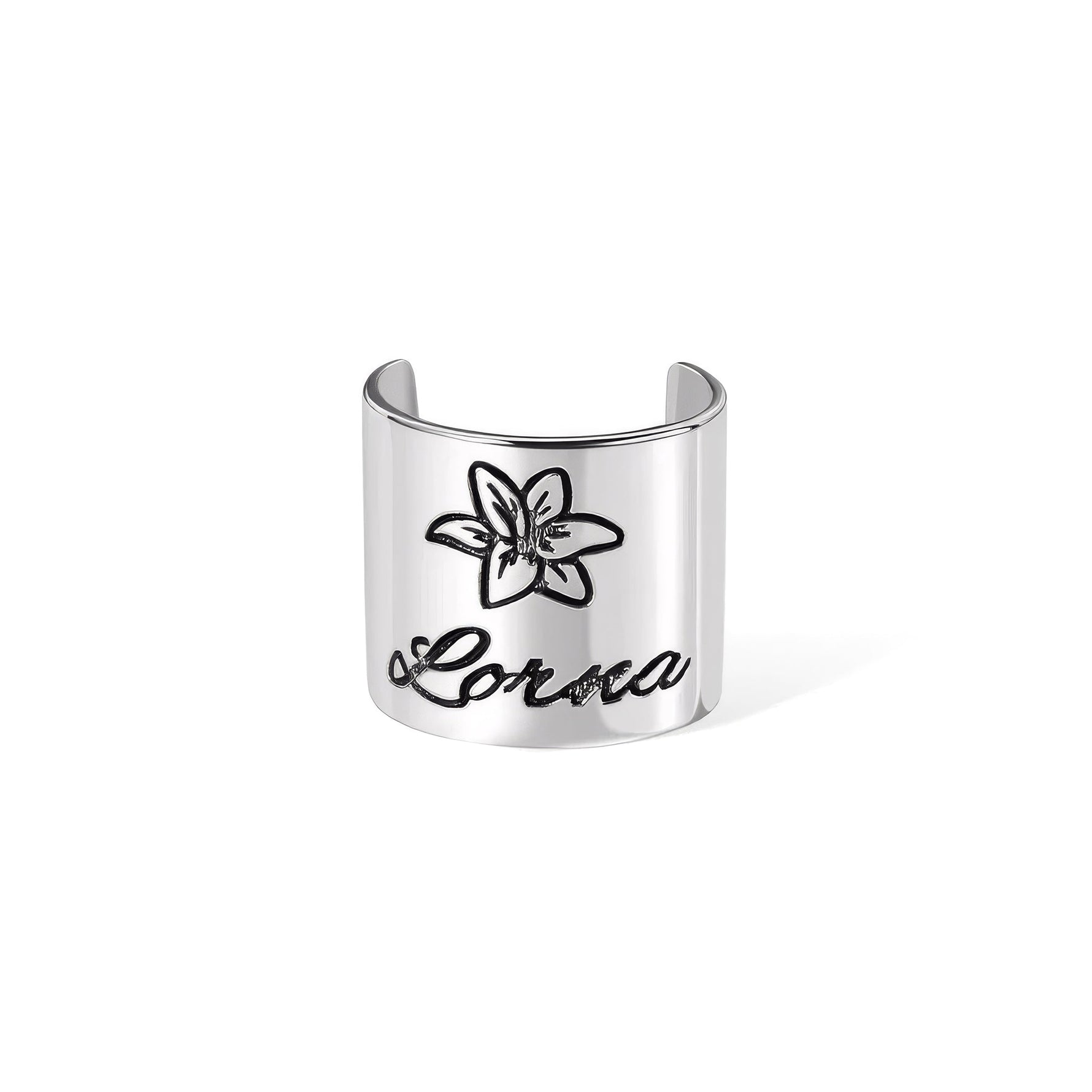 Stethoscope ID Tag with Engraved Birth Flower - United Bracelets