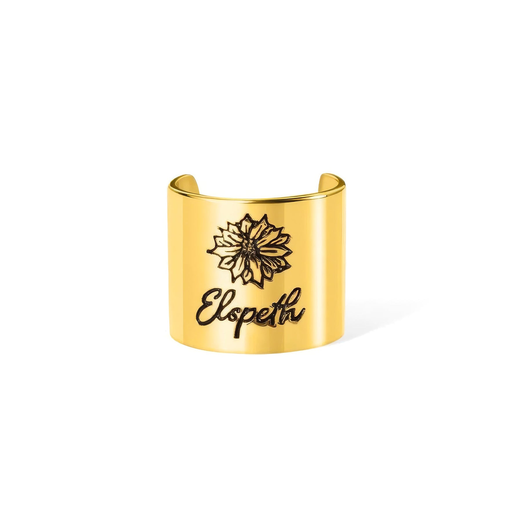 Stethoscope ID Tag with Engraved Birth Flower - United Bracelets